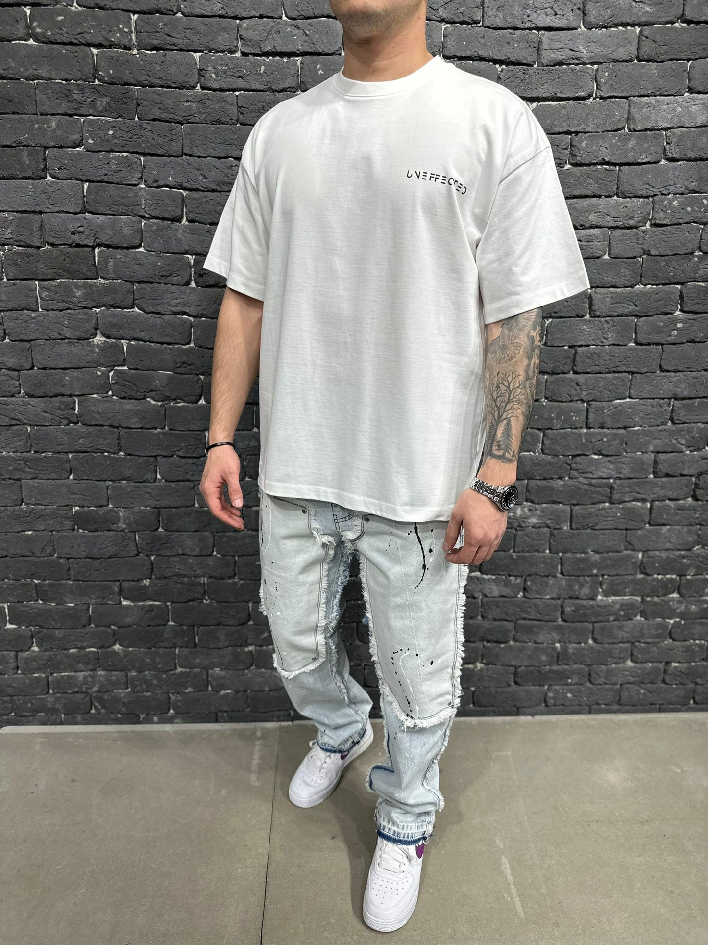 T-SHIRT OVERSIZE WHITE UN101