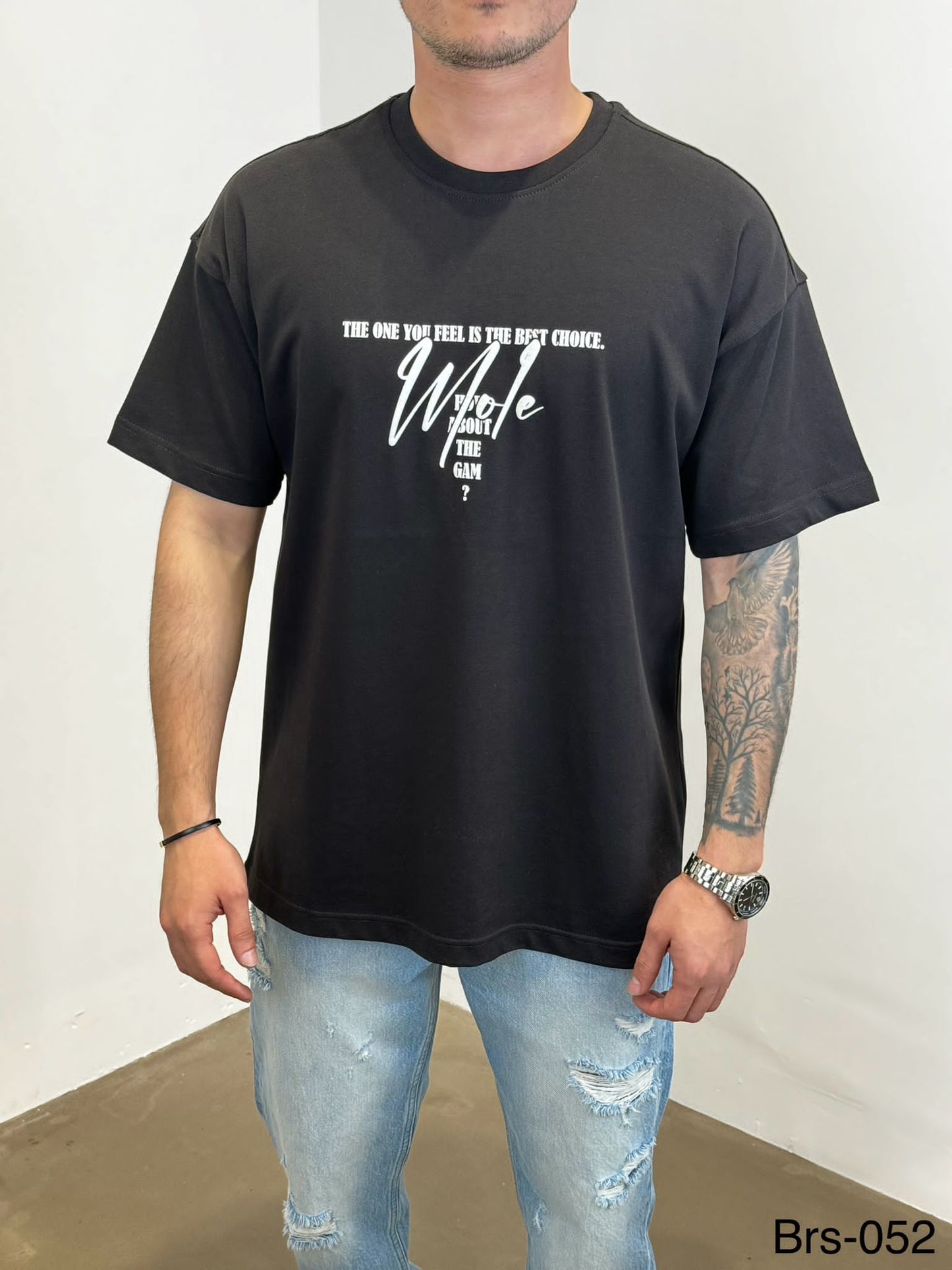 T-SHIRT OVERSIZE BLACK BRS052