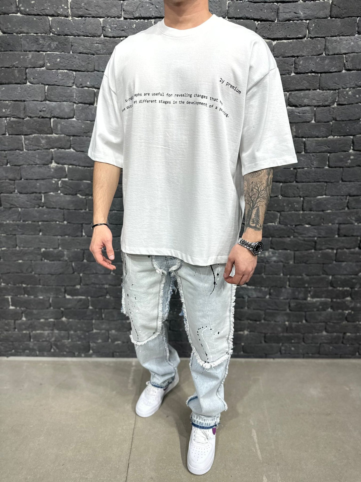 T-SHIRT OVERSIZE WHITE AJ6381