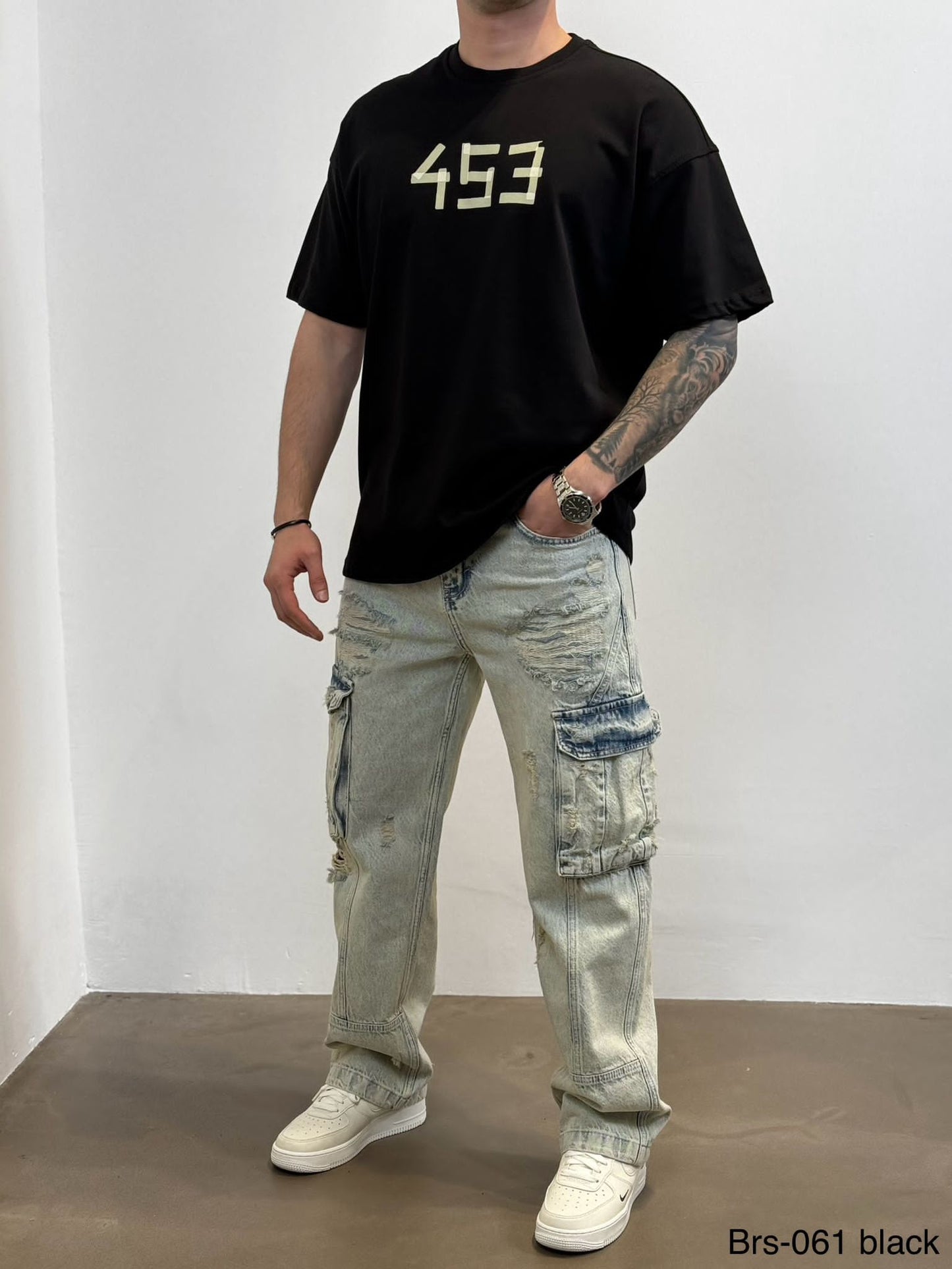 T-SHIRT OVERSIZE BLACK BRS061