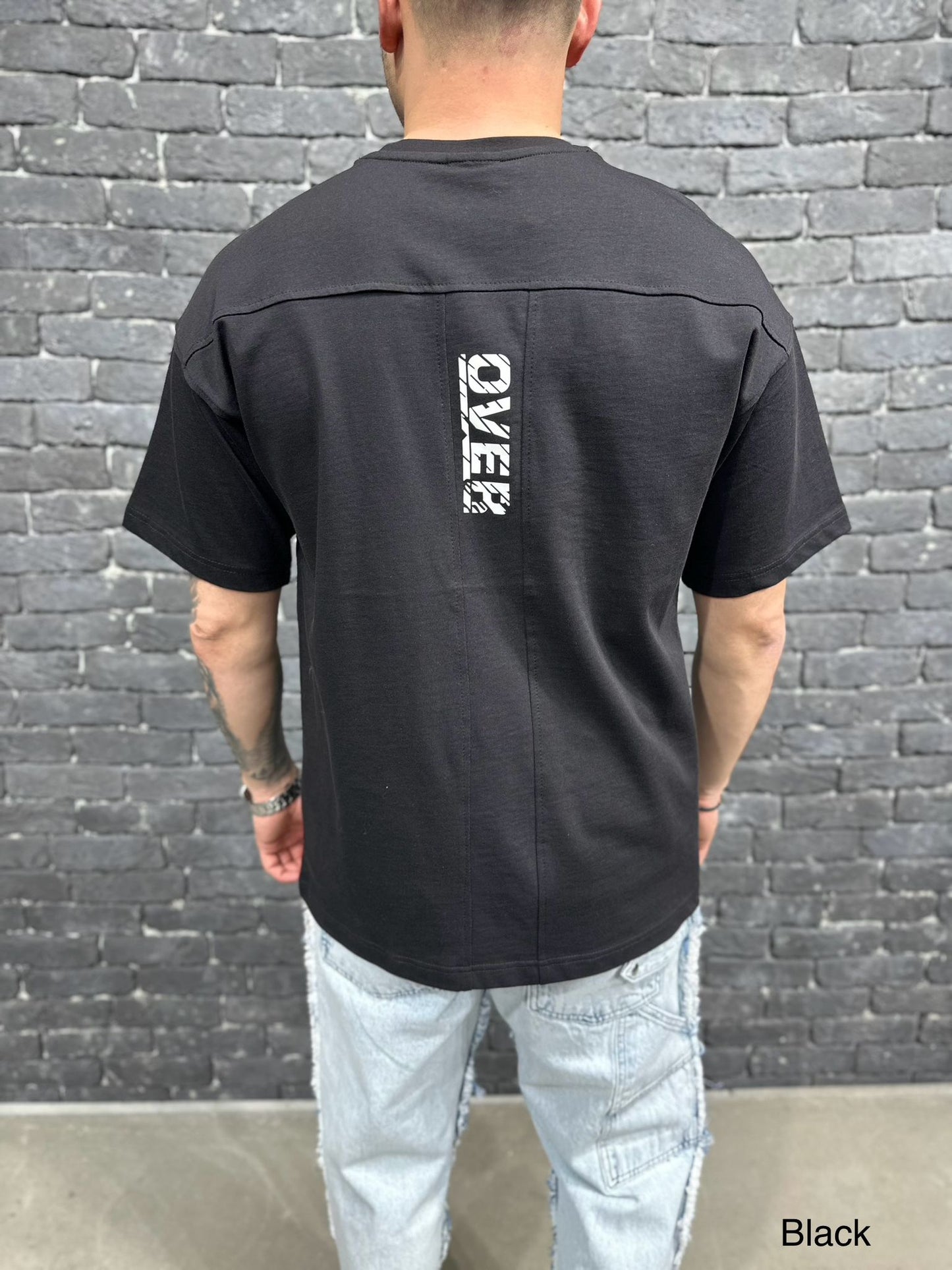 T-SHIRT OVERSIZE BLACK BRS040