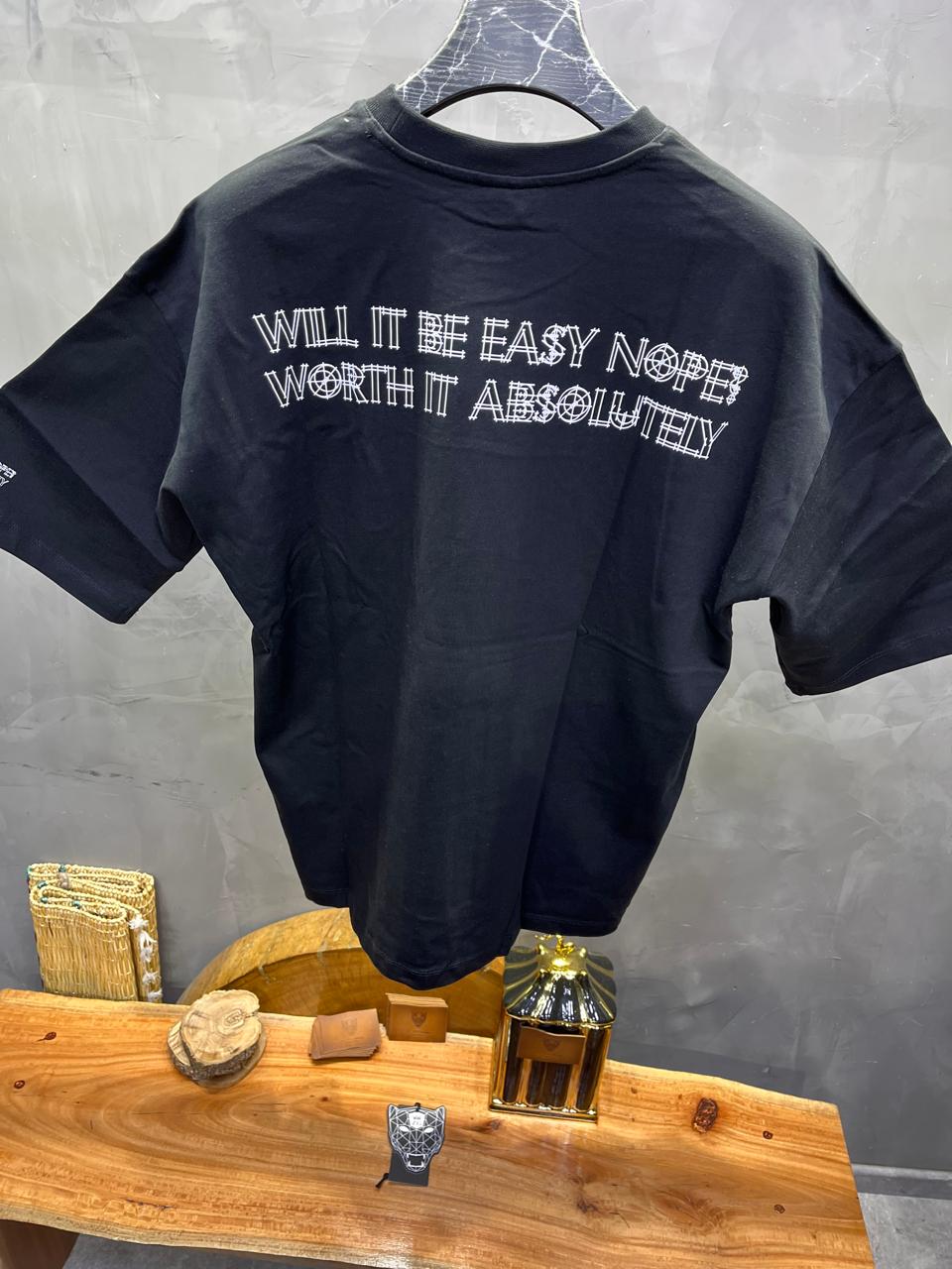 T-SHIRT OVERSIZE BLACK AJ6358