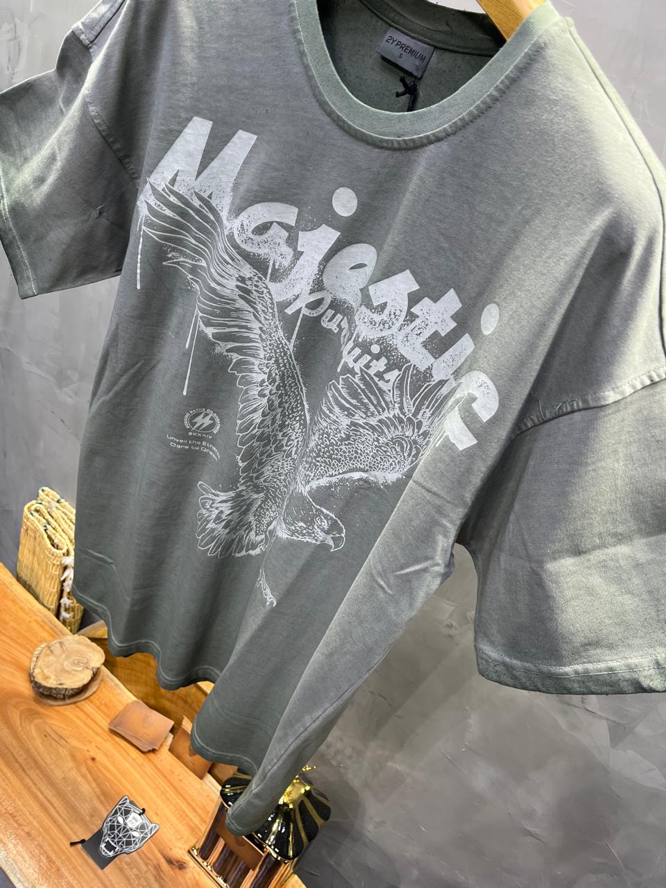 T-SHIRT OVERSIZE KHAKI BRS026