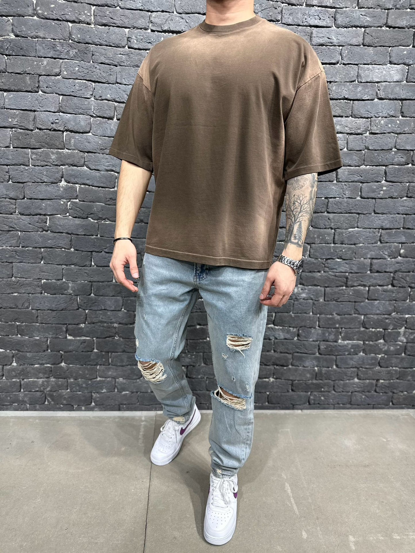 T-SHIRT OVERSIZE BROWN AJ6376