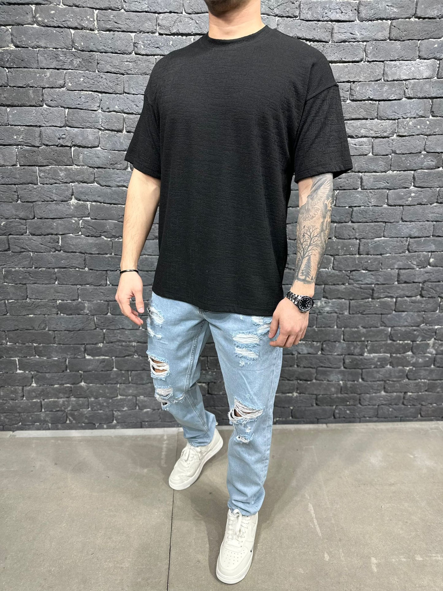 T-SHIRT OVERSIZE BLACK BRS031