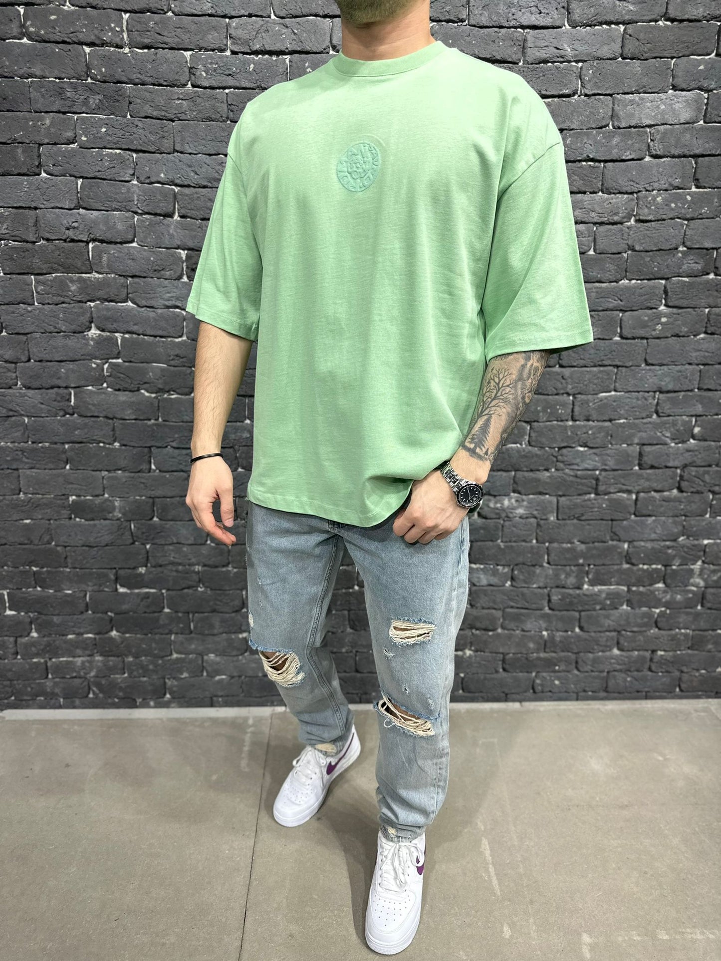 T-SHIRT OVERSIZE MINT AJ6389