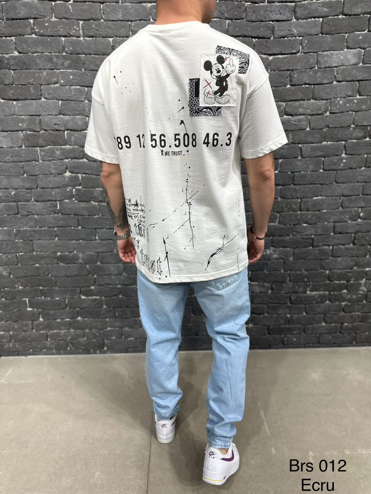 T-SHIRT OVERSIZE WHITE UN047