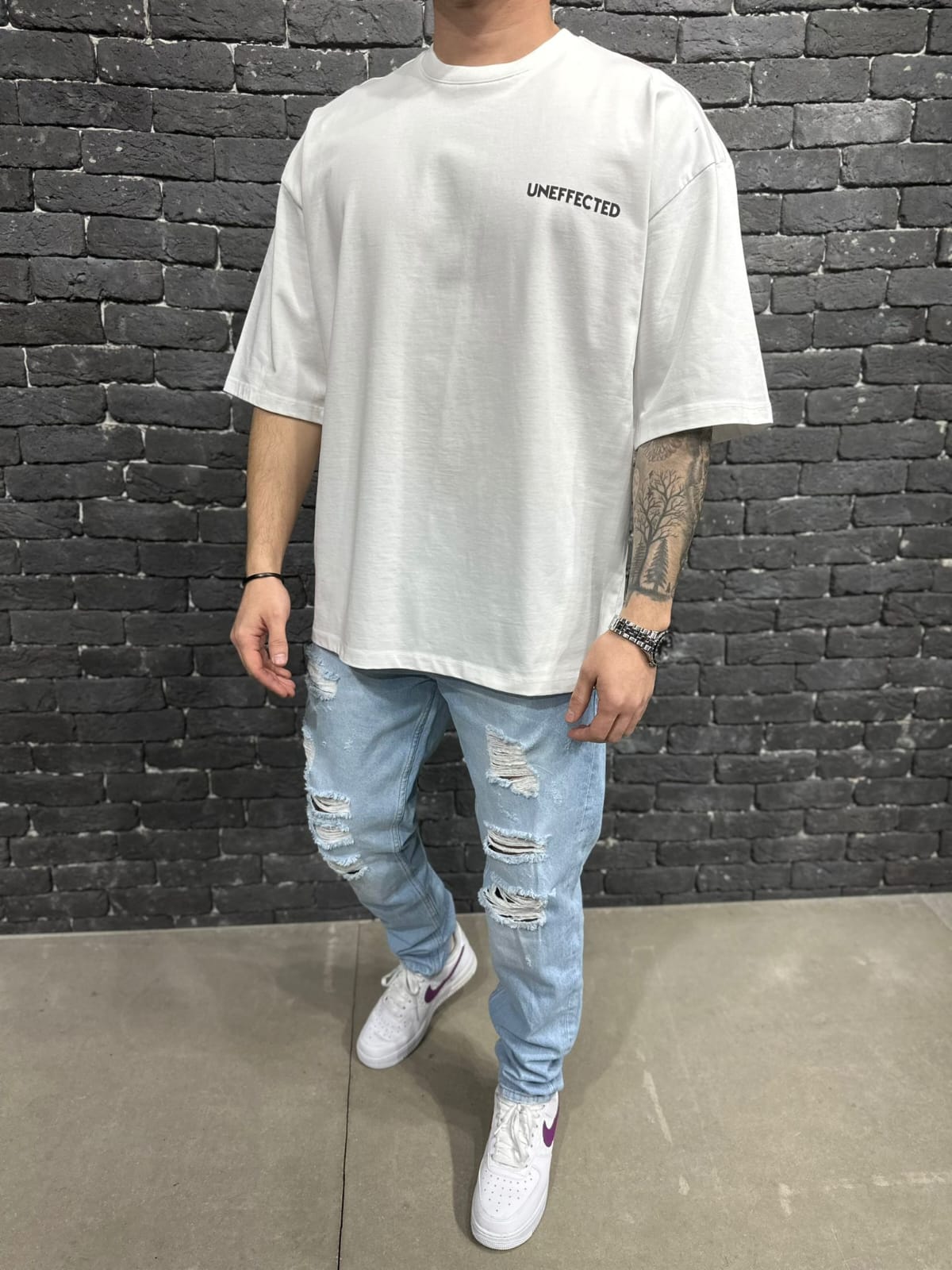 T-SHIRT OVERSIZE WHITE UN109