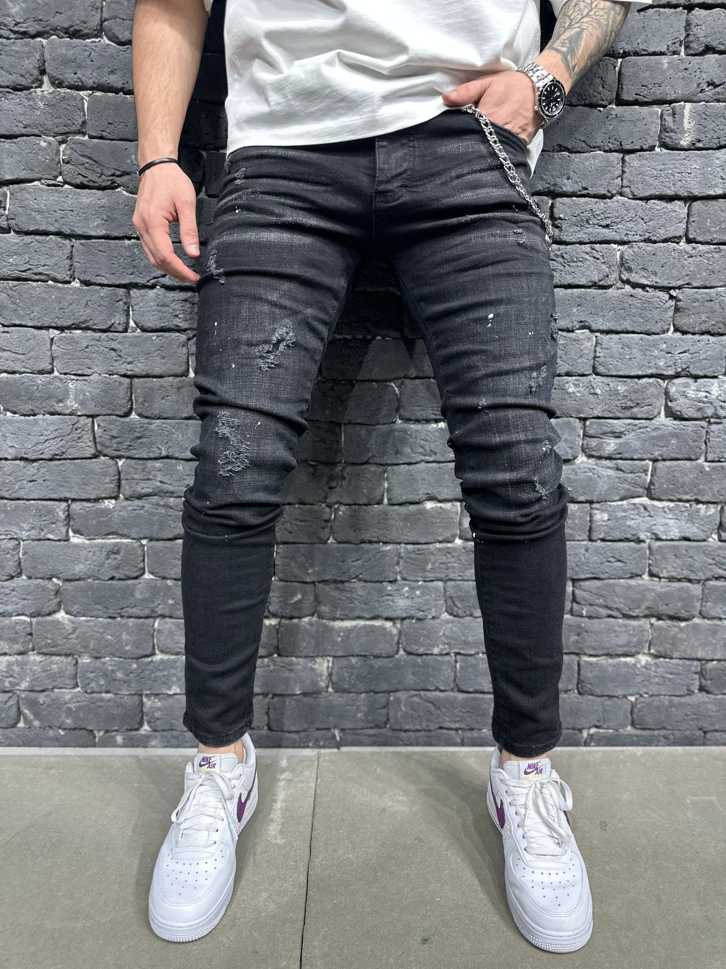 JEANS BLACK SLIM MRJ7012 - ZG PREMIUM