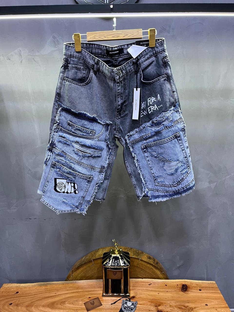 SHORT JEANS Déchiré BAGGY ES3094