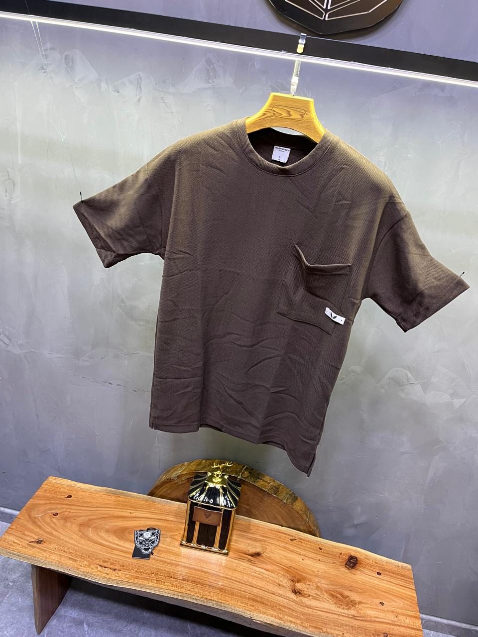 T-SHIRT OVERSIZE BROWN TST 919
