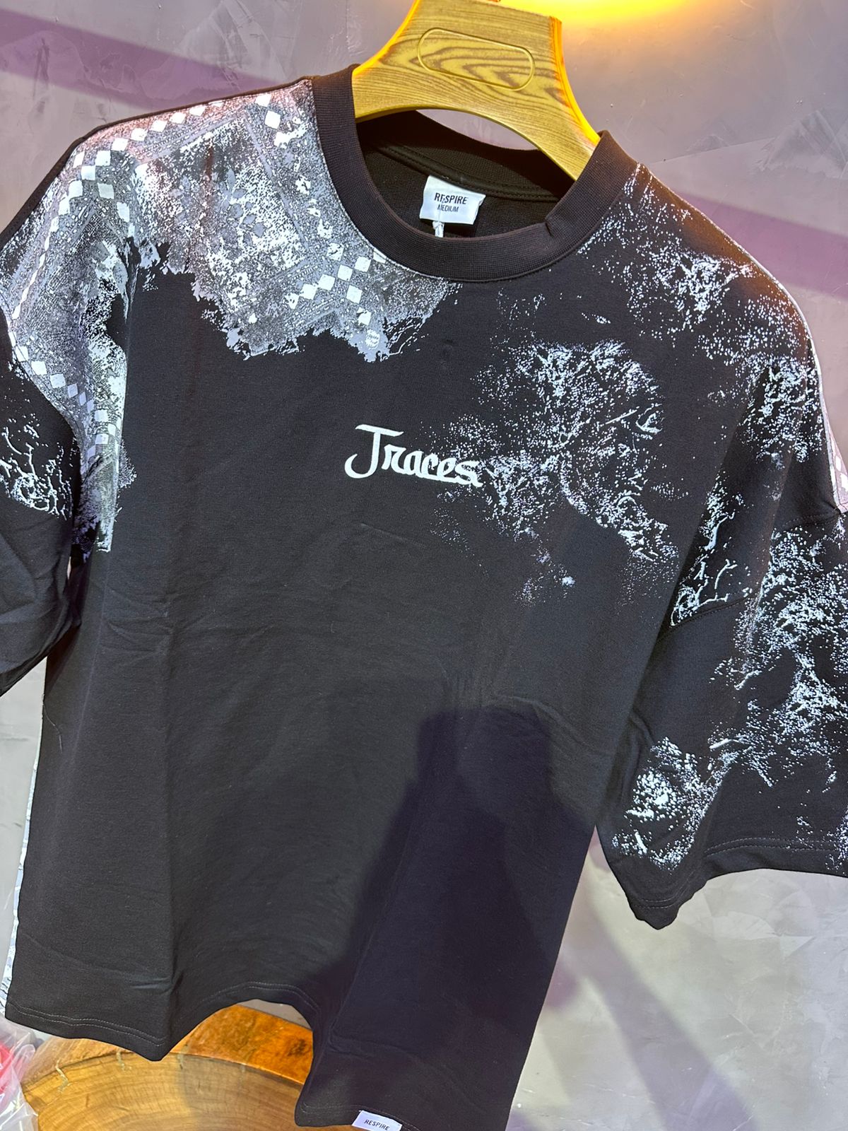 T SHIRT OVERSIZE RESPIRE BLACK 4191 - ZG PREMIUM