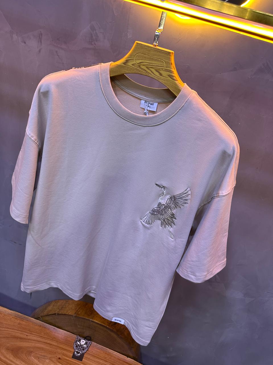 T SHIRT OVERSIZE RESPIRE BEIGE 4209