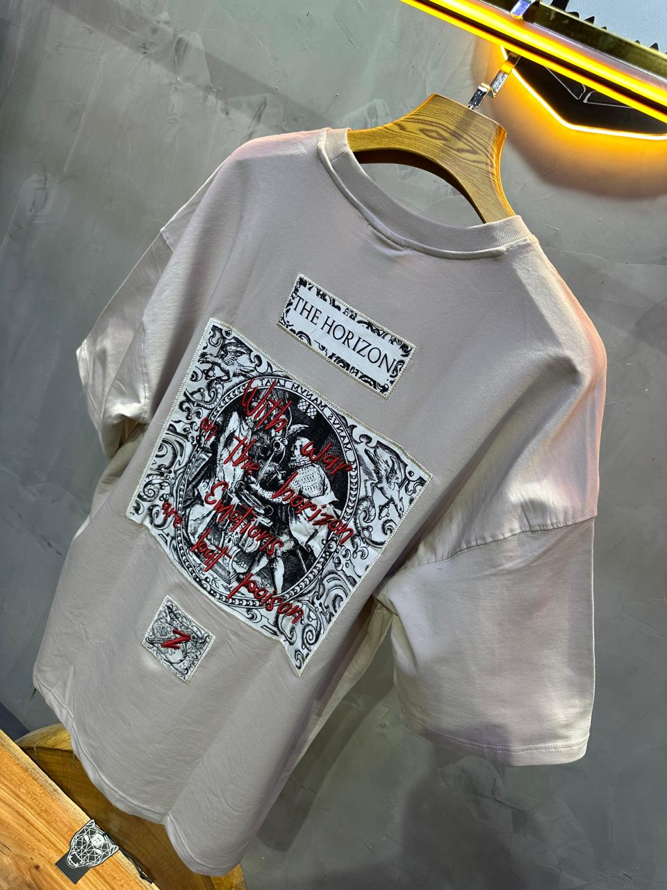 T SHIRT OVERSIZE RESPIRE BEIGE 4206