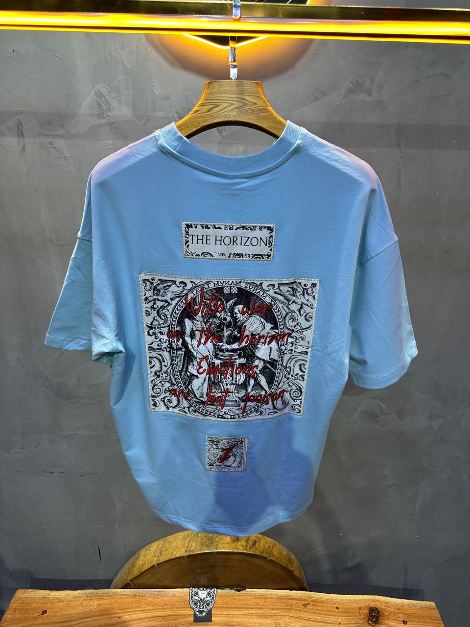 T SHIRT OVERSIZE RESPIRE BLUE 4206 - ZG PREMIUM
