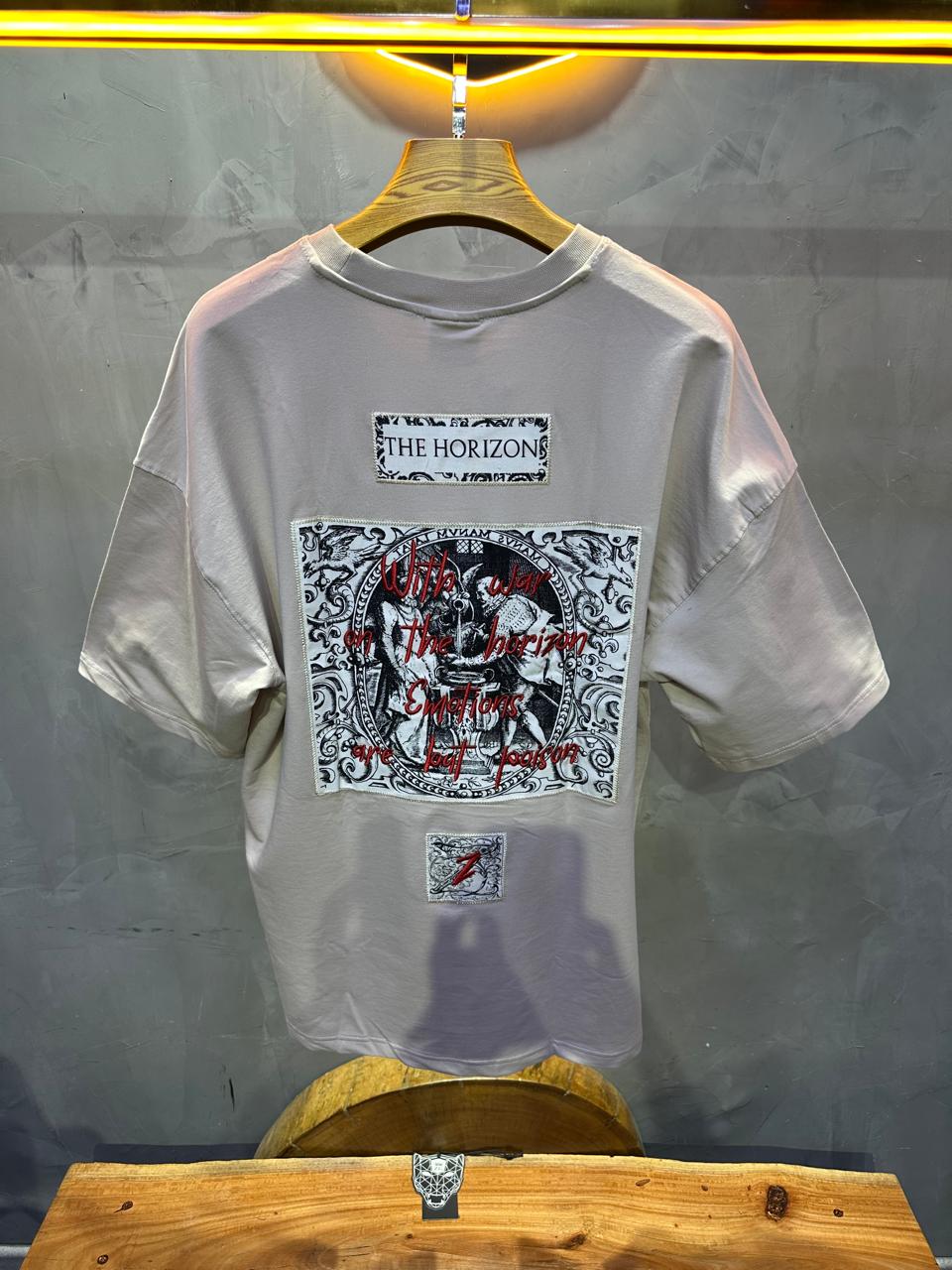 T SHIRT OVERSIZE RESPIRE BEIGE 4206 - ZG PREMIUM