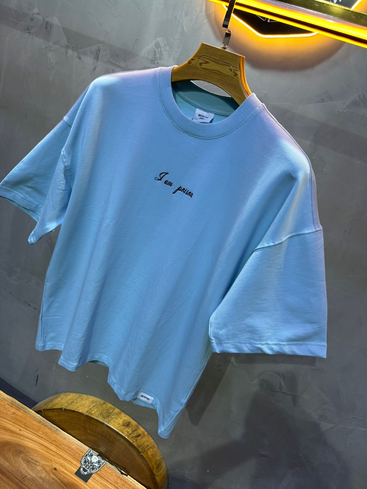 T SHIRT OVERSIZE RESPIRE BLUE 4215 - ZG PREMIUM