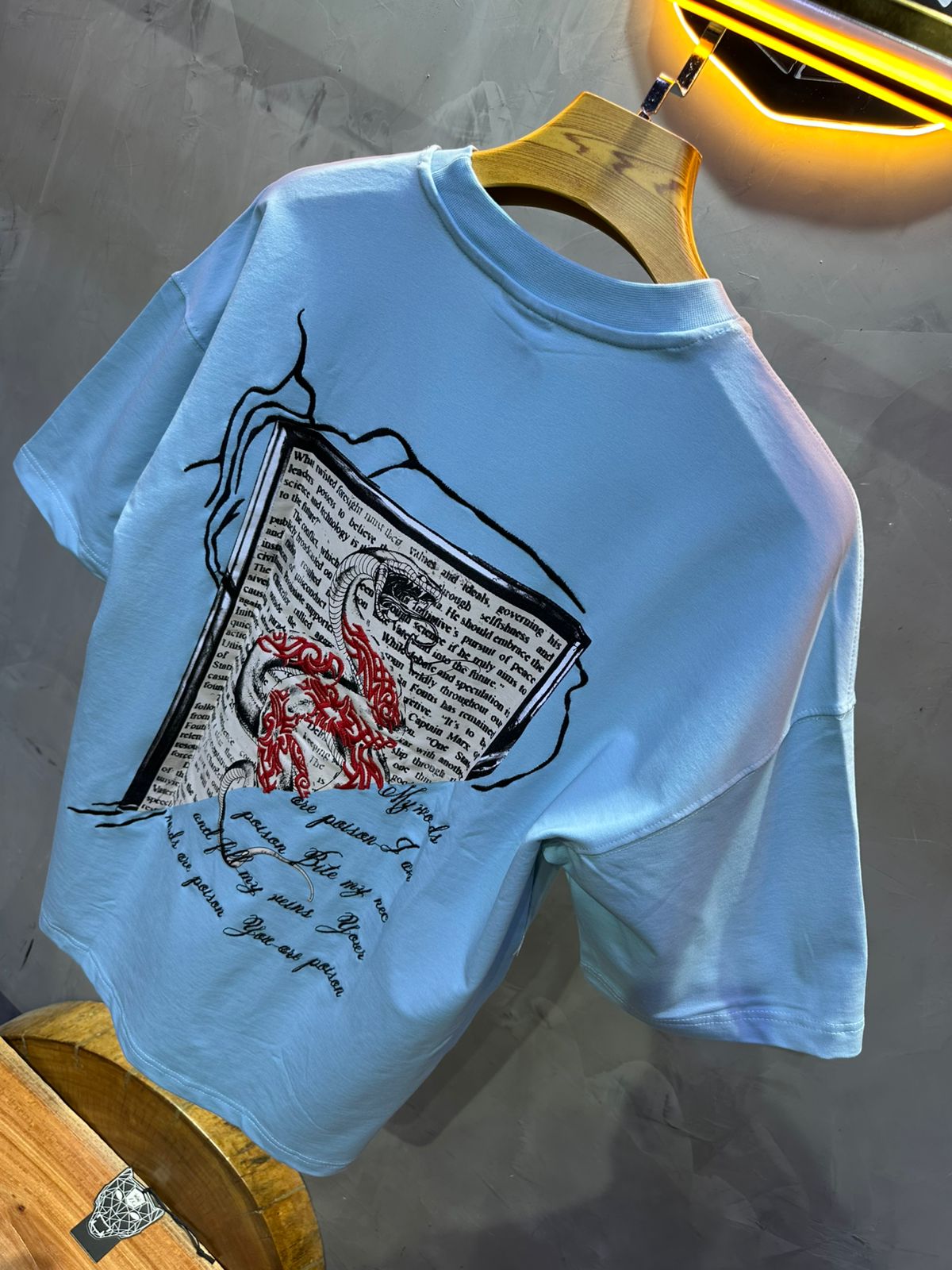 T SHIRT OVERSIZE RESPIRE BLUE 4215