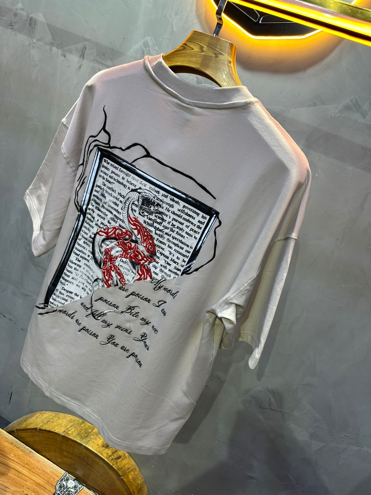 T SHIRT OVERSIZE RESPIRE BEIGE 4215