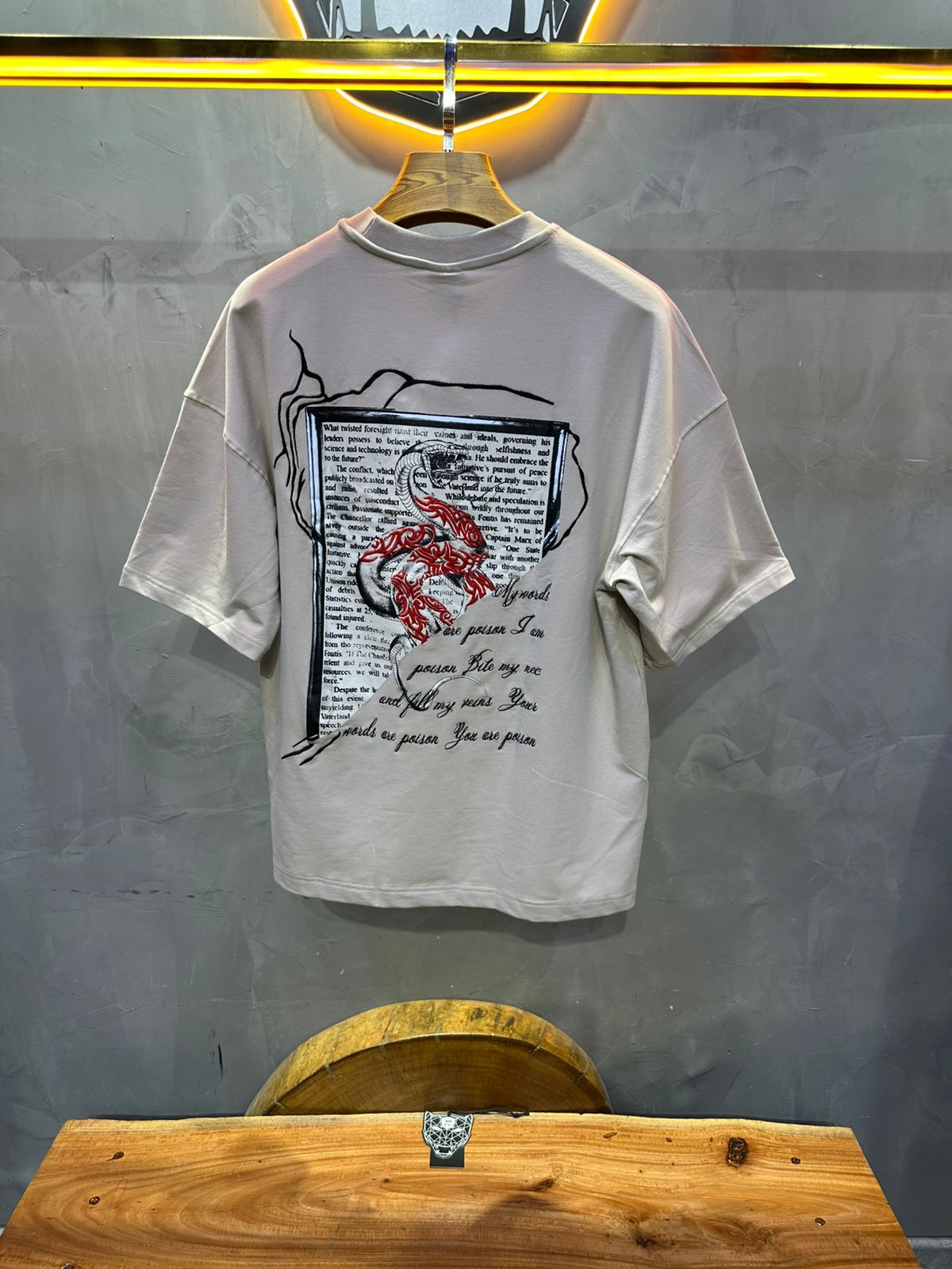 T SHIRT OVERSIZE RESPIRE BEIGE 4215