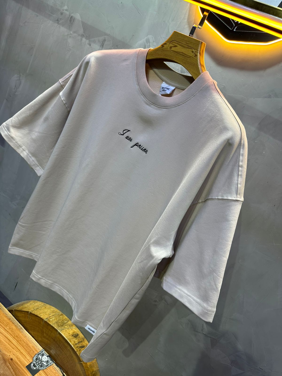 T SHIRT OVERSIZE RESPIRE BEIGE 4215