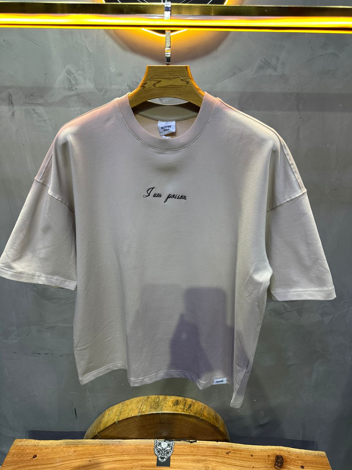 T SHIRT OVERSIZE RESPIRE BEIGE 4215