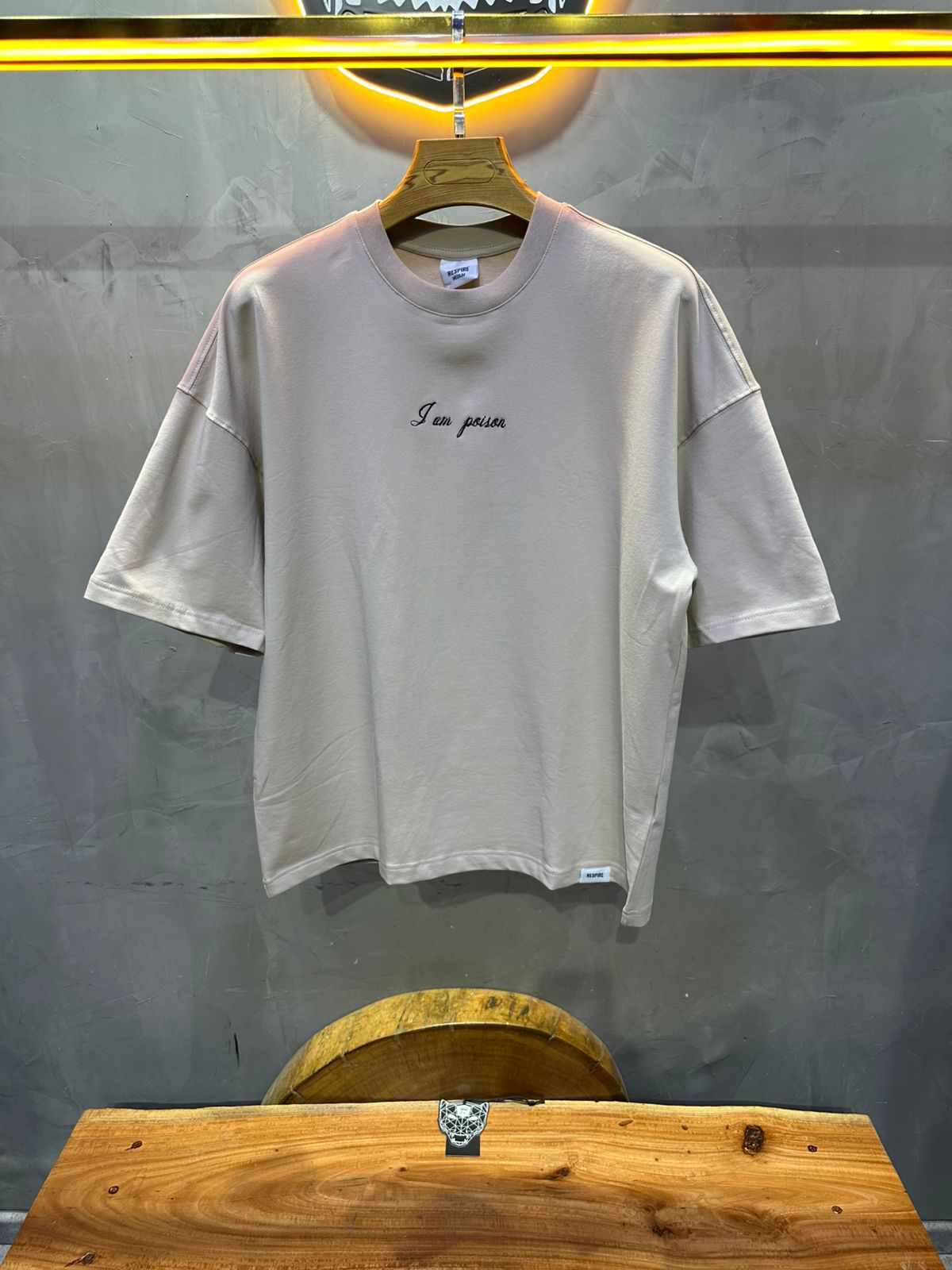 T SHIRT OVERSIZE RESPIRE BEIGE 4215