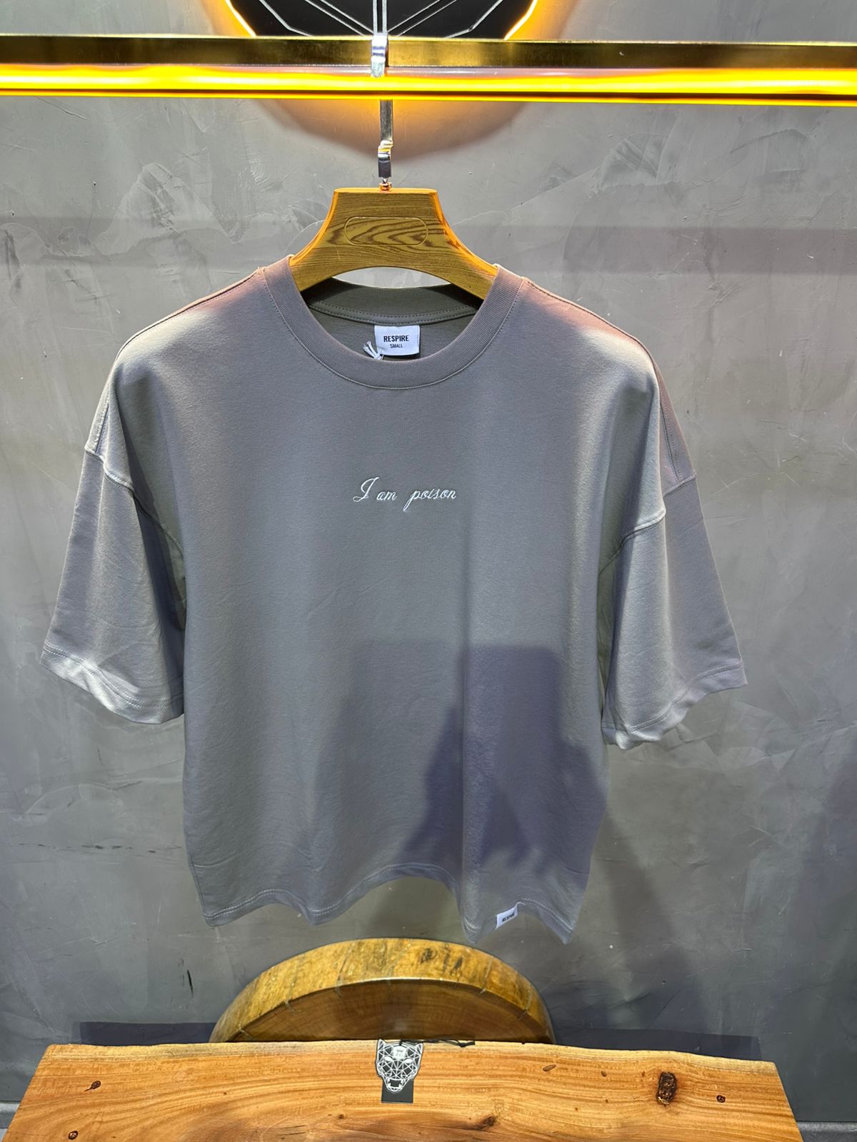 T SHIRT OVERSIZE RESPIRE GREY 4215 - ZG PREMIUM