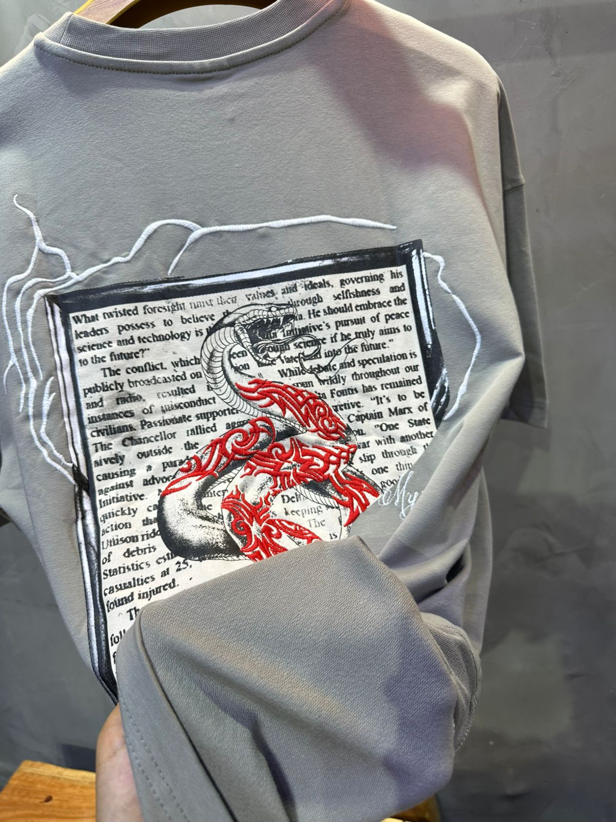 T SHIRT OVERSIZE RESPIRE GREY 4215