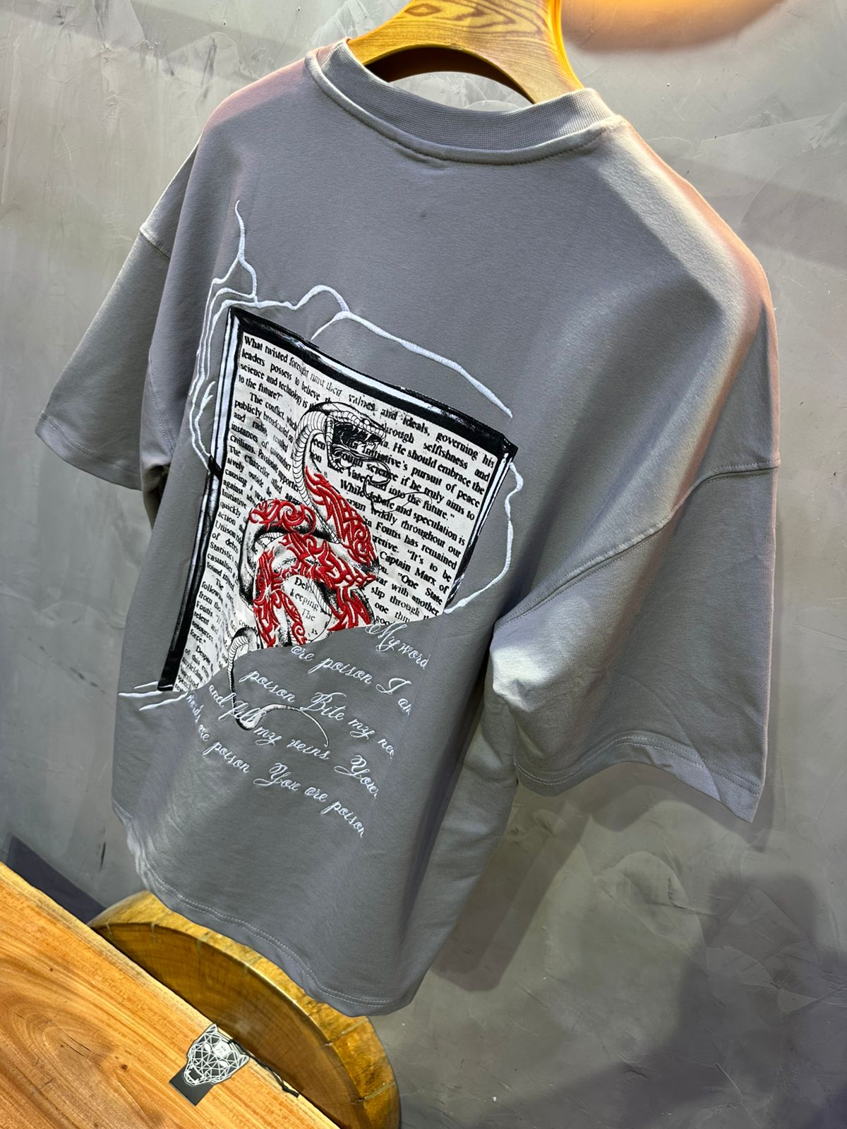 T SHIRT OVERSIZE RESPIRE GREY 4215