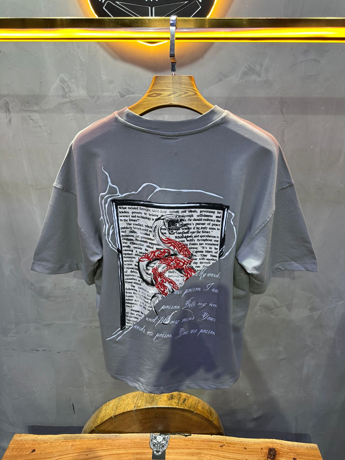 T SHIRT OVERSIZE RESPIRE GREY 4215