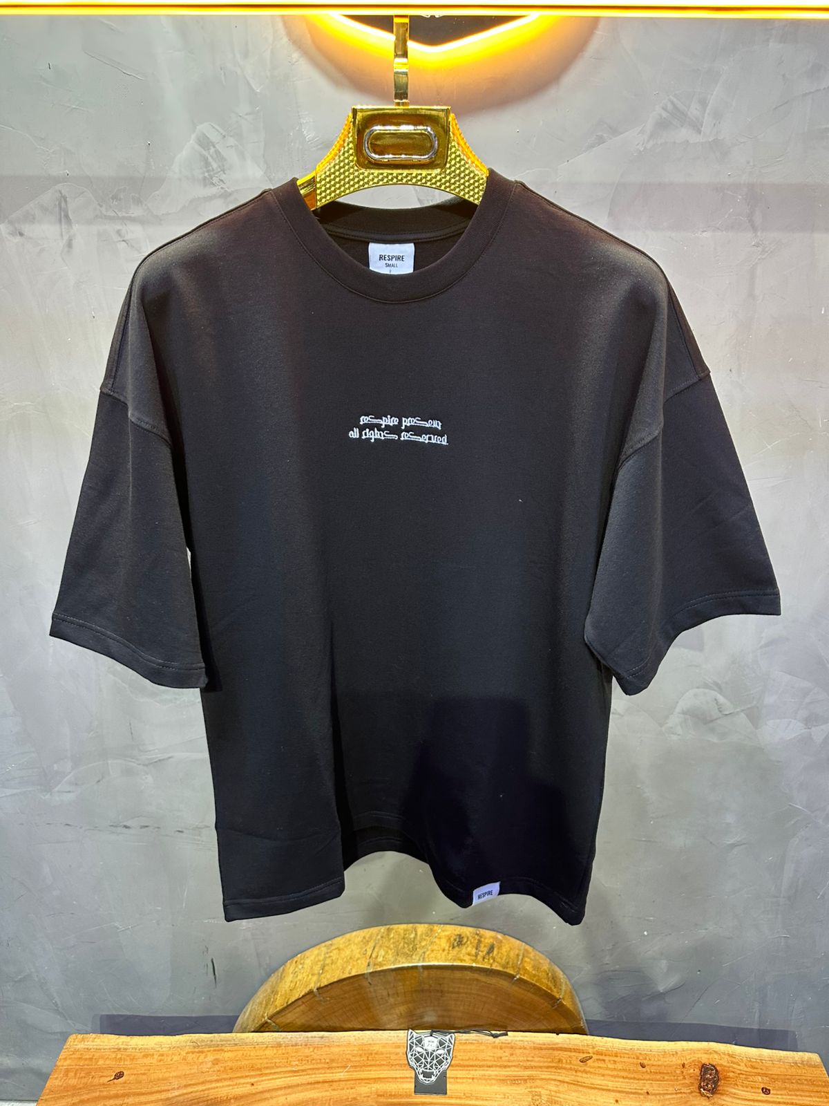 T SHIRT OVERSIZE RESPIRE BLACK 4208 - ZG PREMIUM