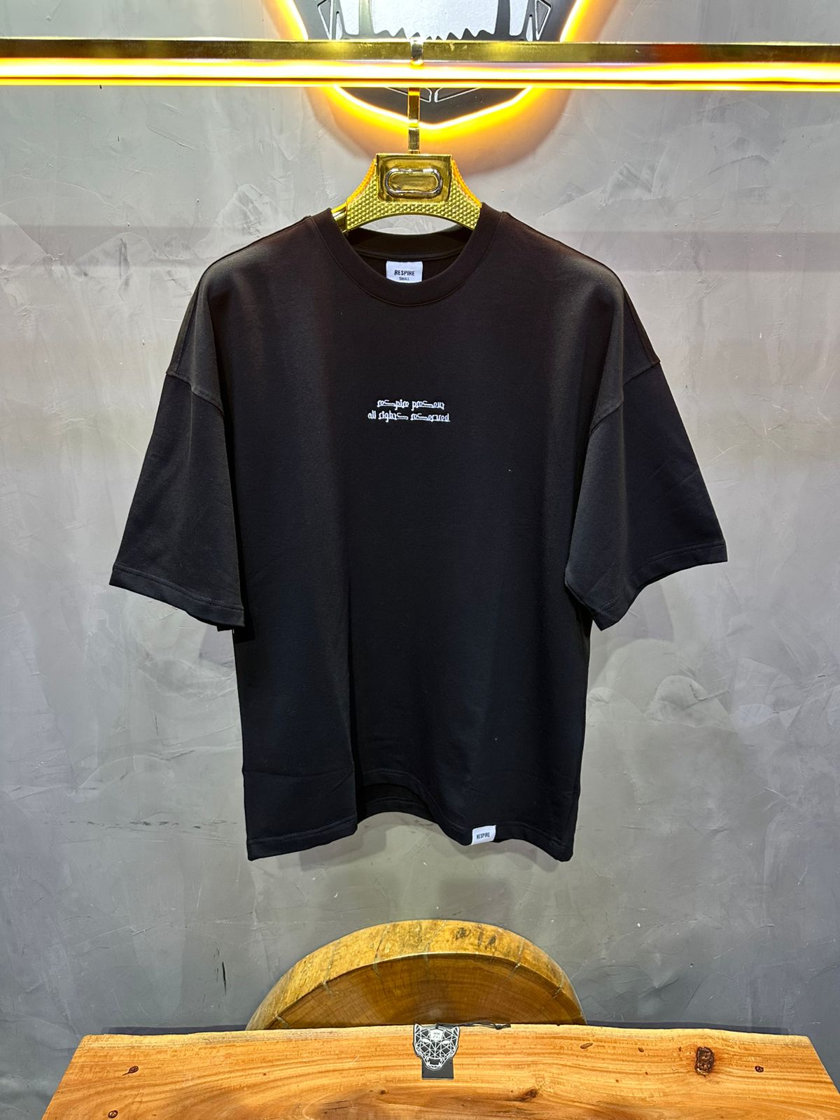 T SHIRT OVERSIZE RESPIRE BLACK 4208