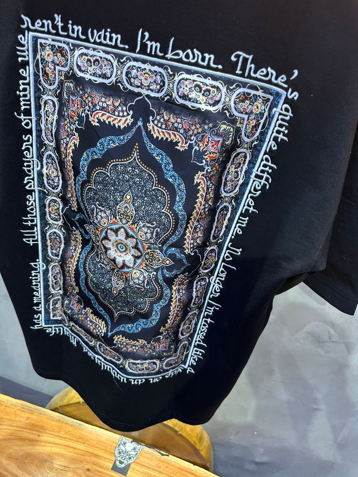T SHIRT OVERSIZE RESPIRE BLACK 4208