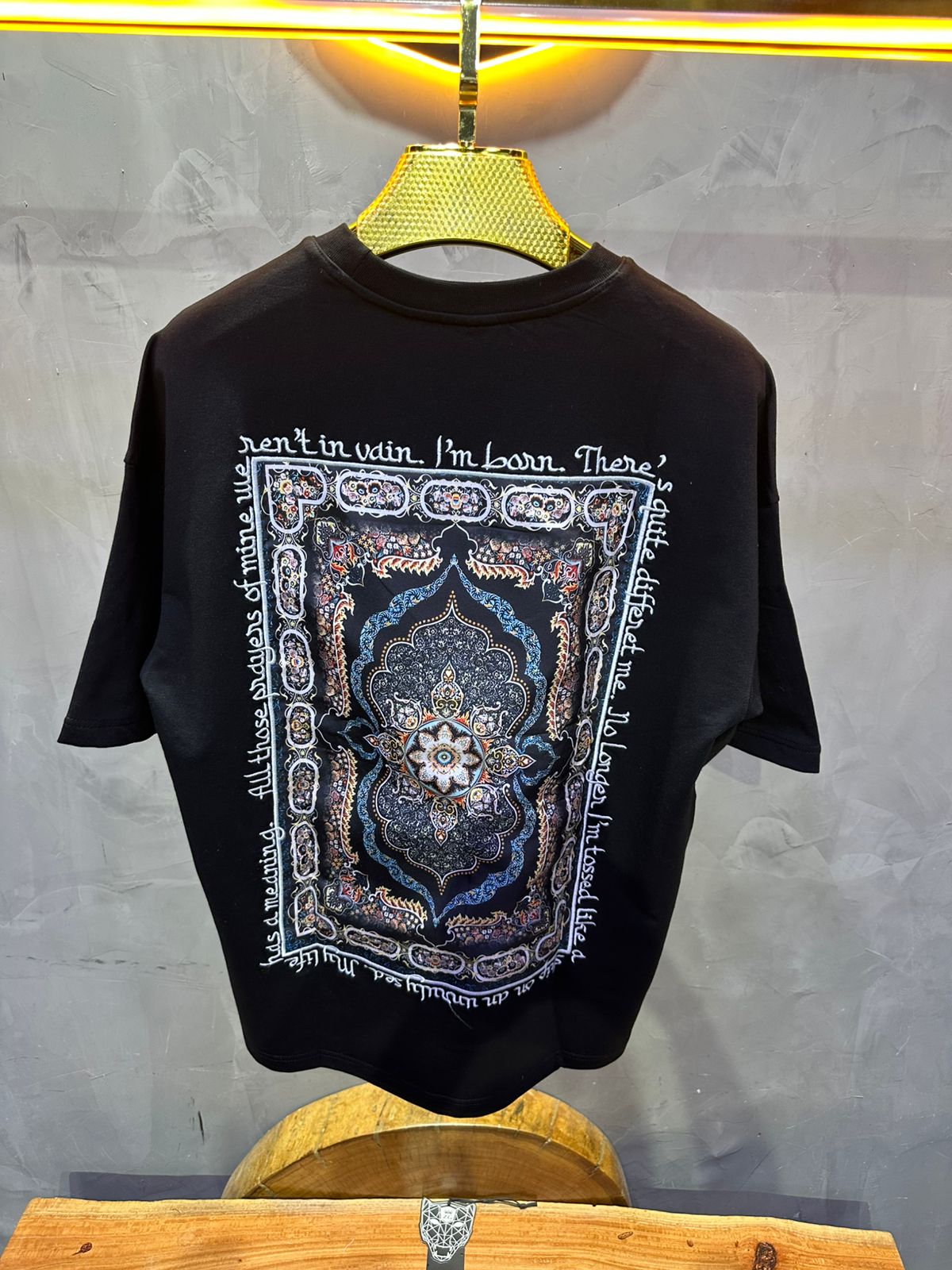 T SHIRT OVERSIZE RESPIRE BLACK 4208