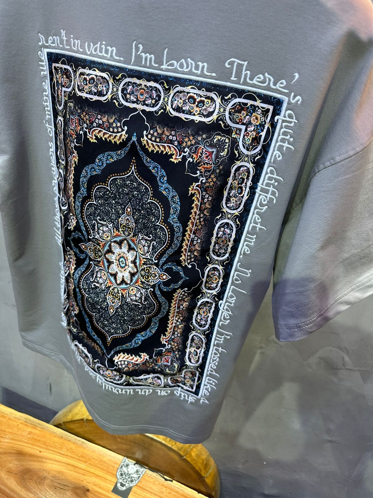 T SHIRT OVERSIZE RESPIRE GREY 4208