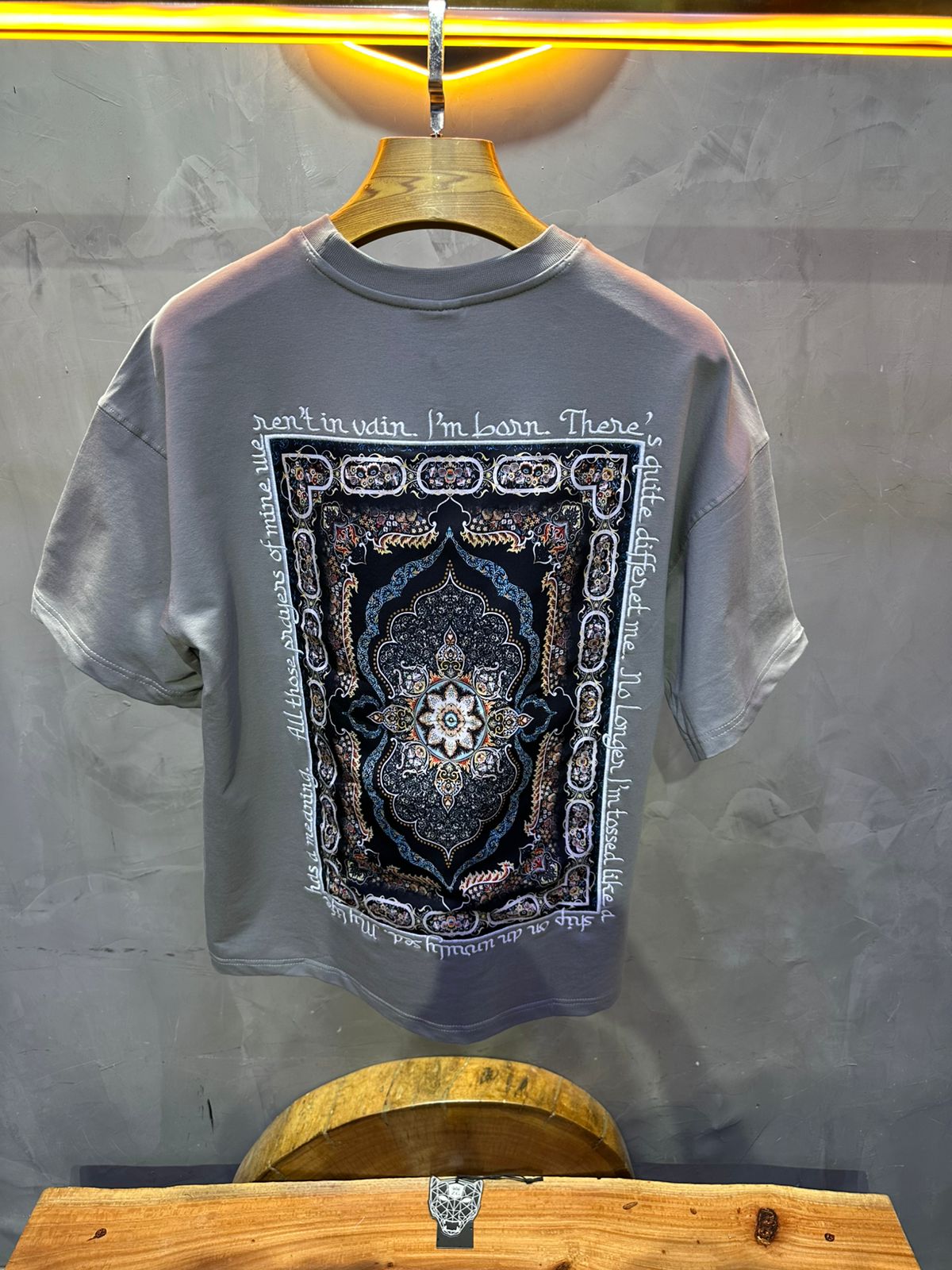 T SHIRT OVERSIZE RESPIRE GREY 4208