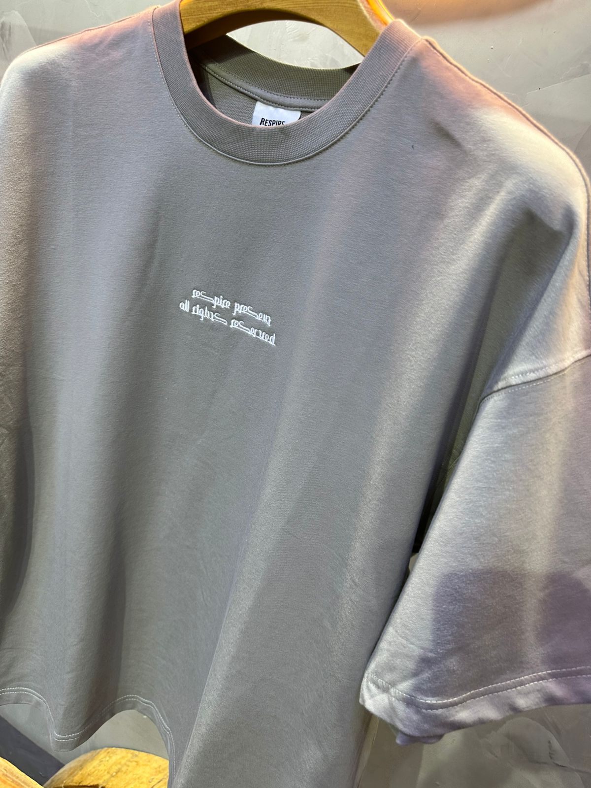 T SHIRT OVERSIZE RESPIRE GREY 4208