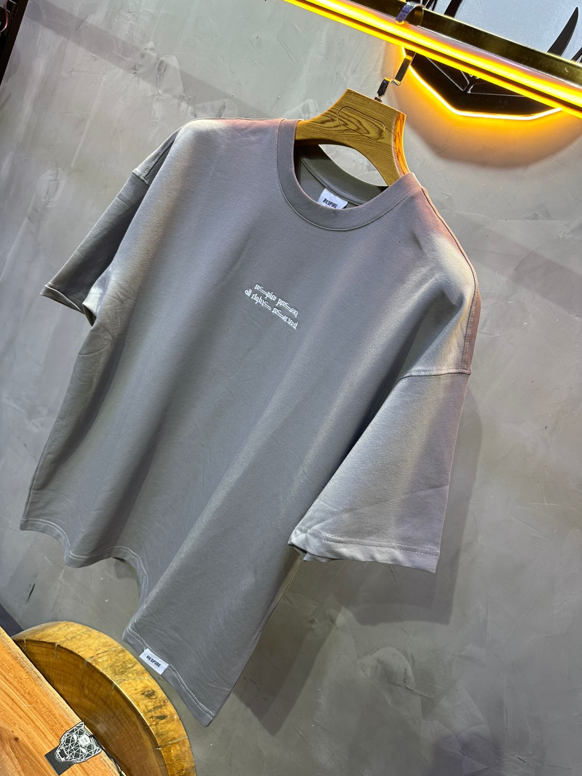 T SHIRT OVERSIZE RESPIRE GREY 4208