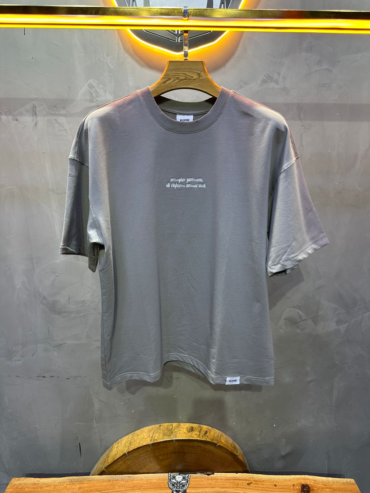 T SHIRT OVERSIZE RESPIRE GREY 4208
