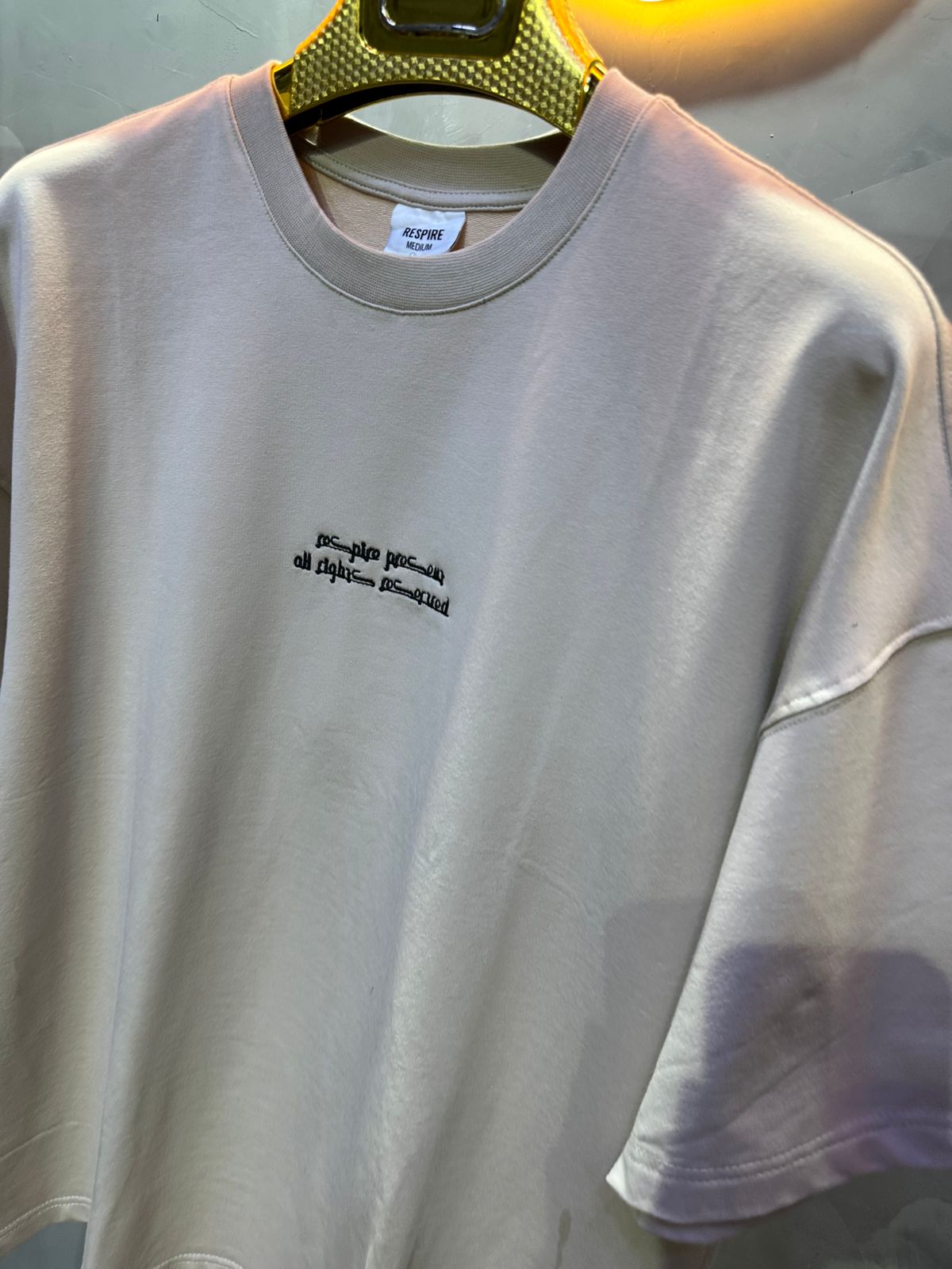 T SHIRT OVERSIZE RESPIRE BEIGE 4208 - ZG PREMIUM