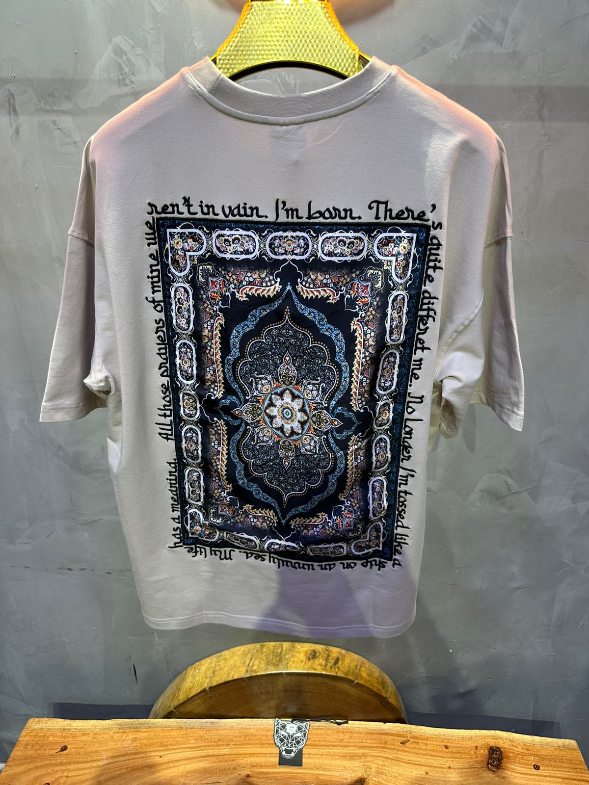 T SHIRT OVERSIZE RESPIRE BEIGE 4208