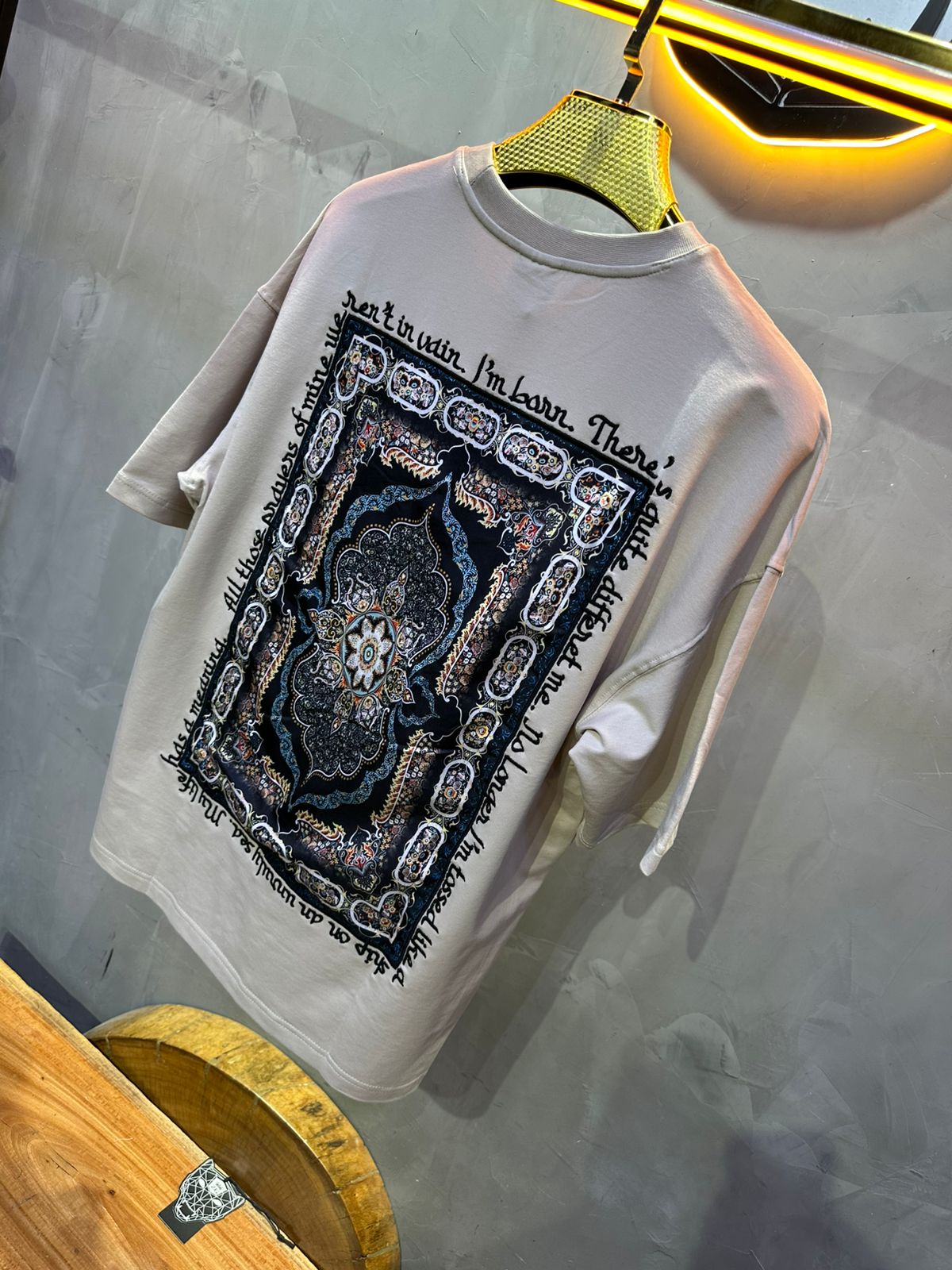 T SHIRT OVERSIZE RESPIRE BEIGE 4208