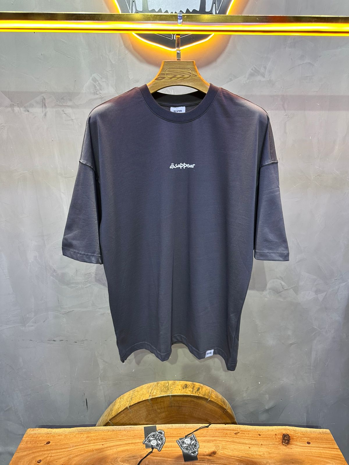 T SHIRT OVERSIZE RESPIRE GREY 4190