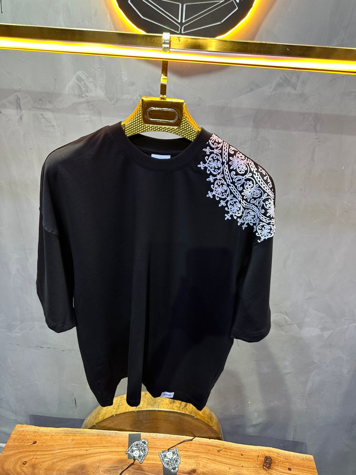 T SHIRT OVERSIZE RESPIRE BLACK 4220 - ZG PREMIUM