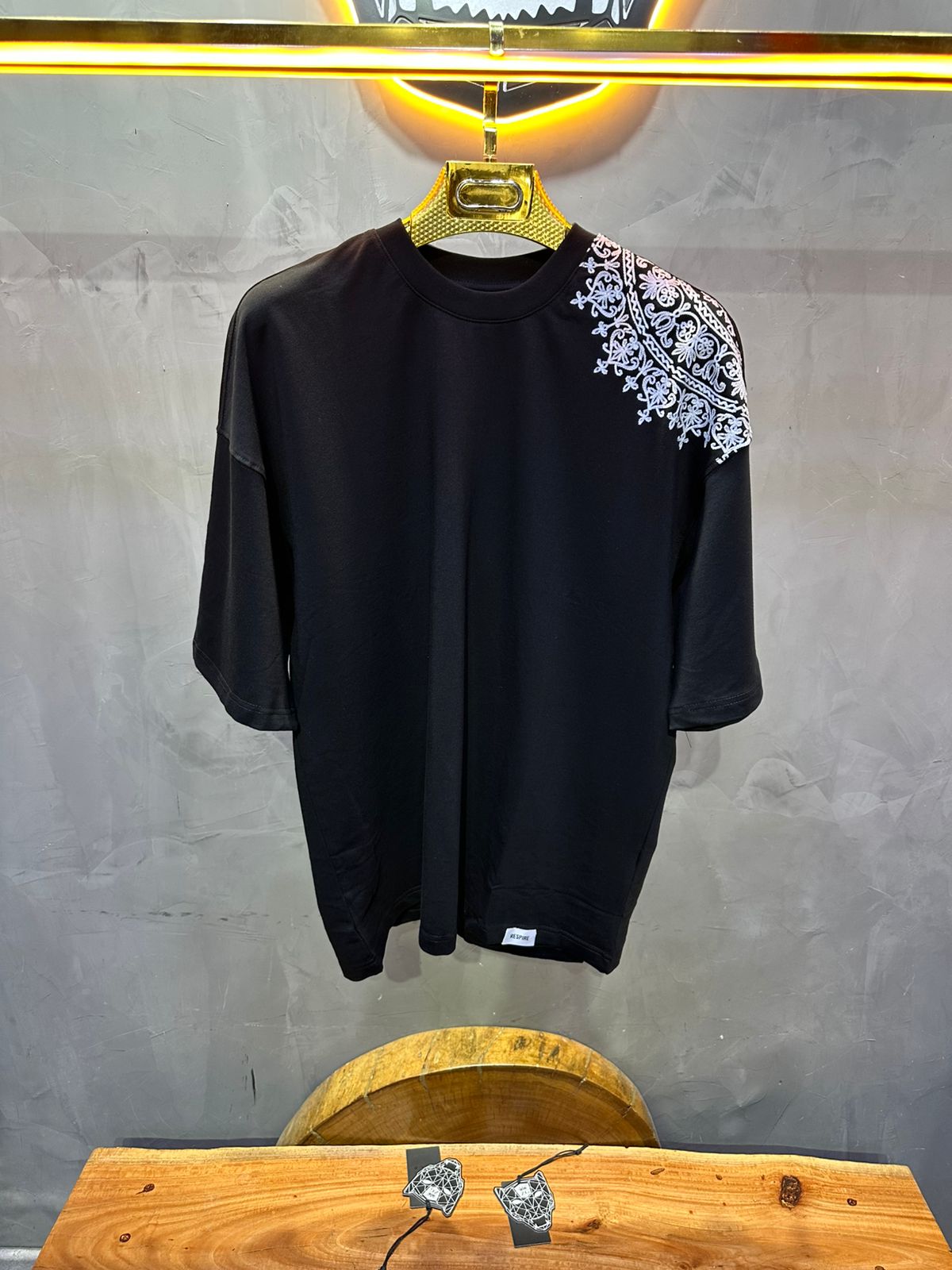 T SHIRT OVERSIZE RESPIRE BLACK 4220