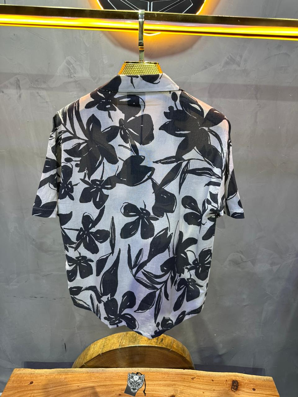 CHEMISE FLOWER GREY 1265