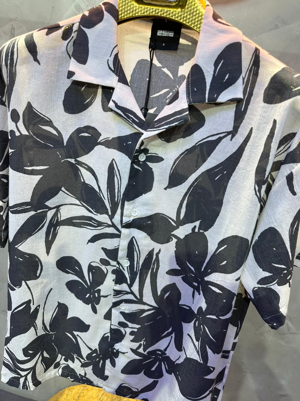 CHEMISE FLOWER GREY 1265