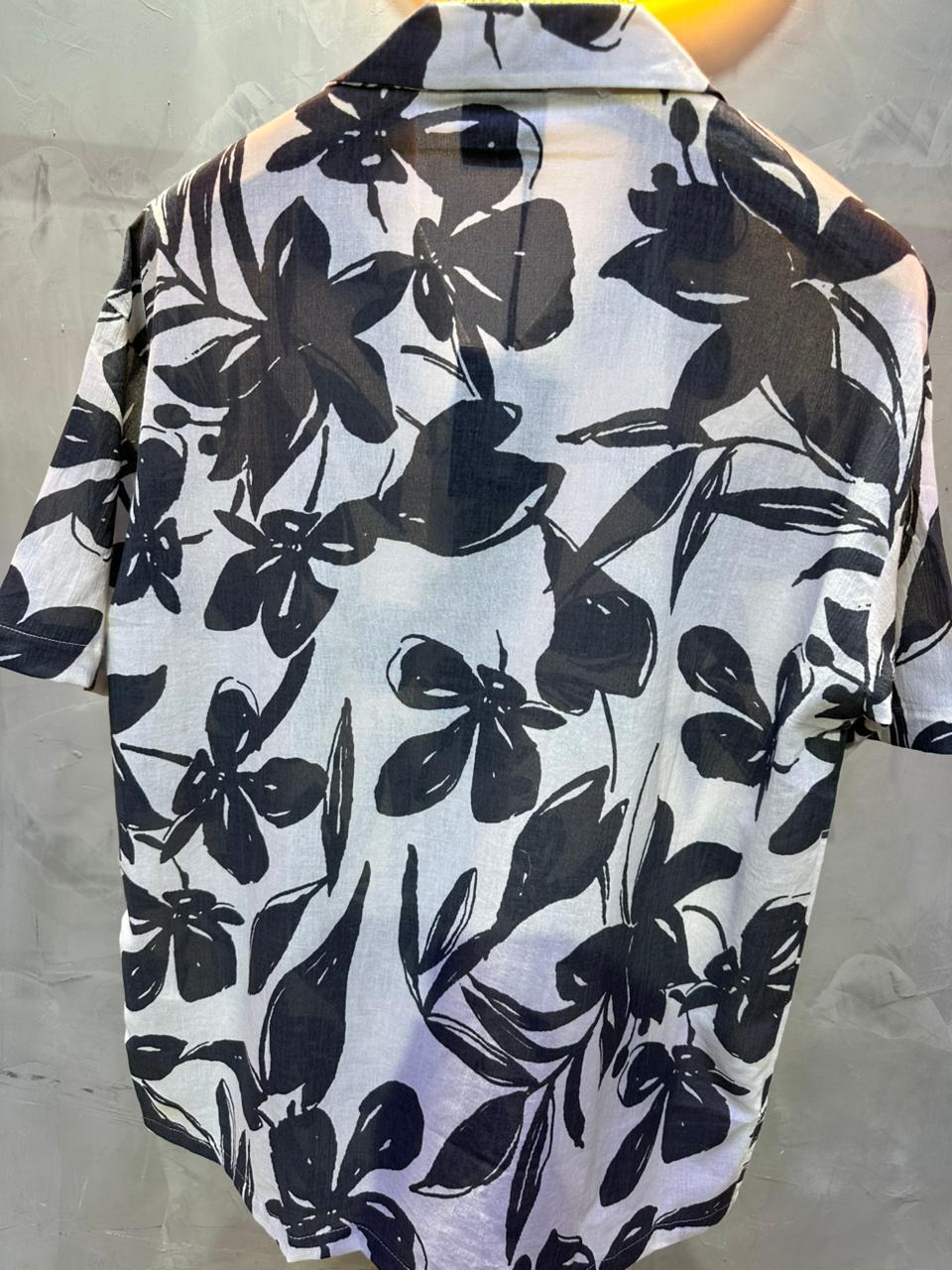 CHEMISE FLOWER GREY 1265
