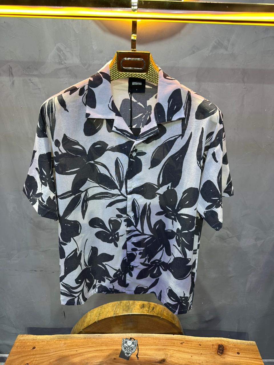 CHEMISE FLOWER GREY 1265